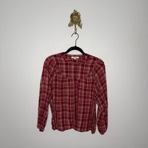Madewell Balloon-Sleeve Peasant Top S